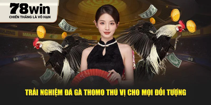 Trải nghiệm đá gà Thomo thú vị cho mọi đối tượng